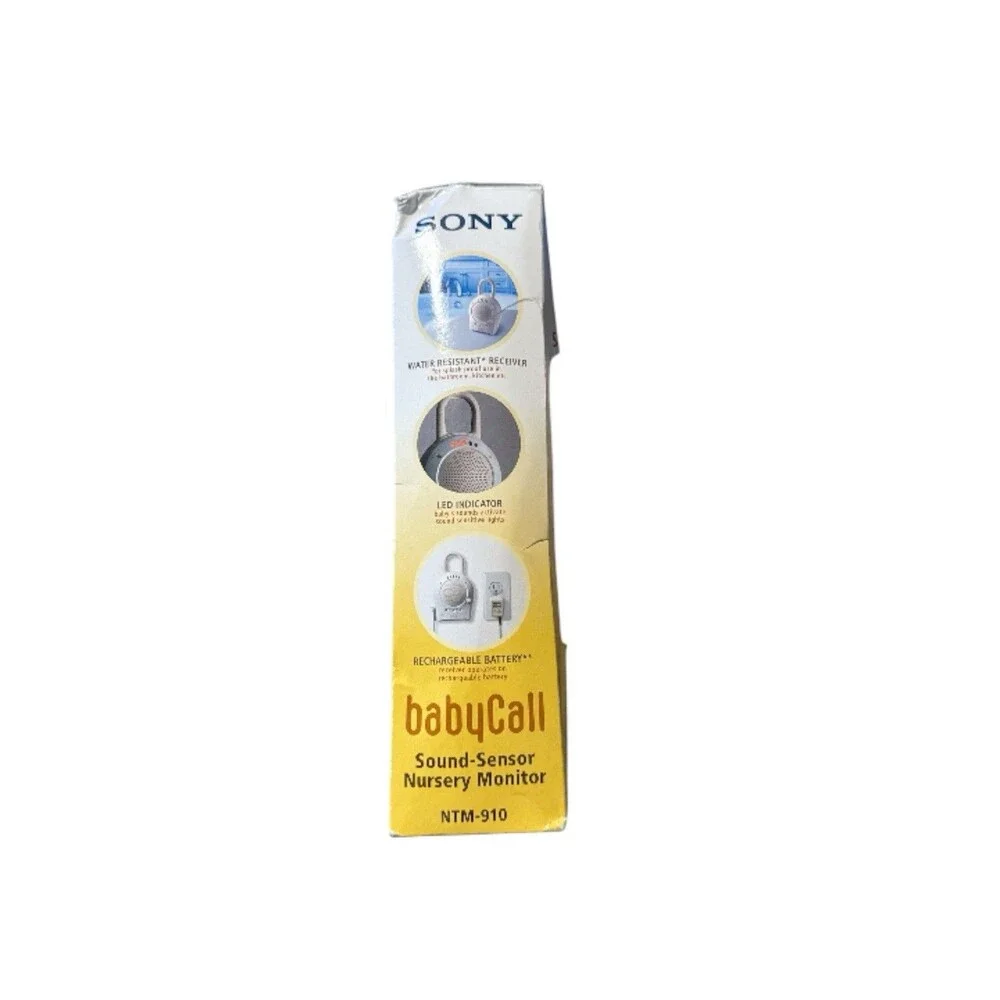 Sony NTM-910 BabyCall Sound-Sensor Nursery Baby Monitor New (Damaged Box)